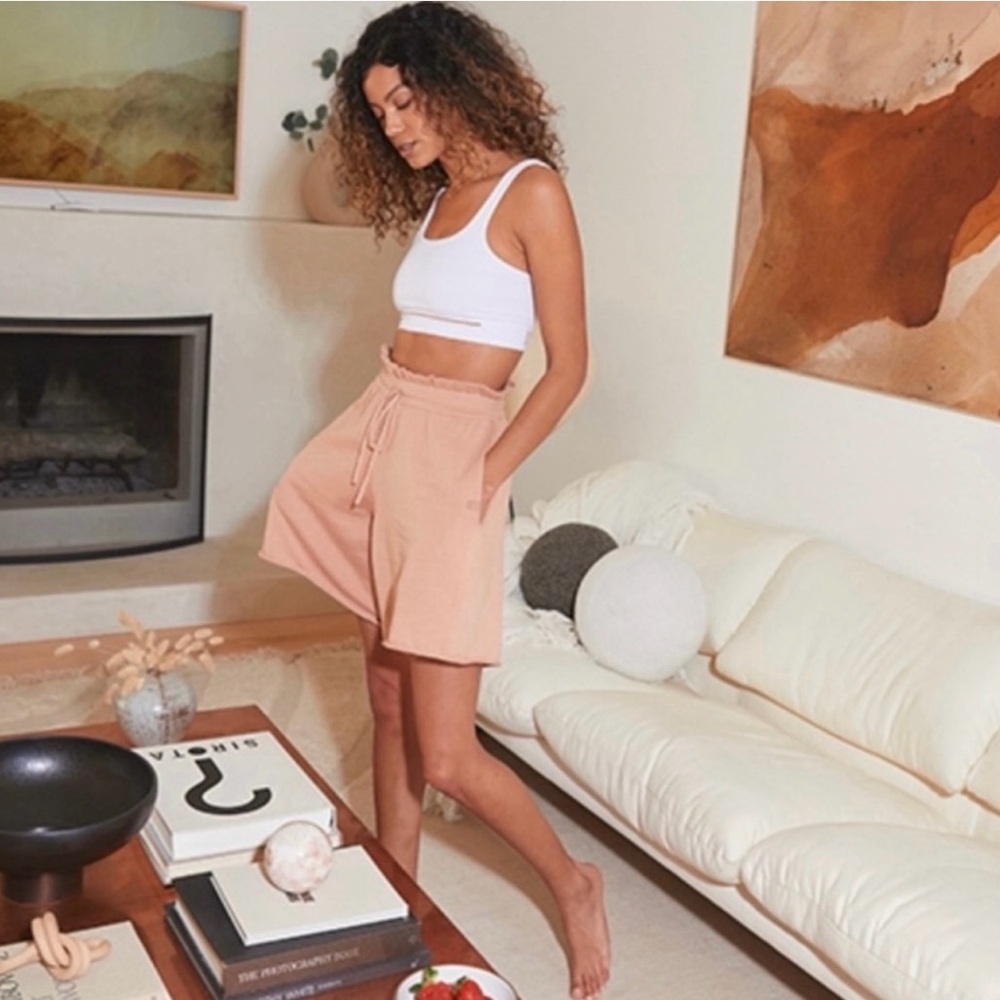 Lunya Cozy Cotton Silk Loose Lounge Shorts